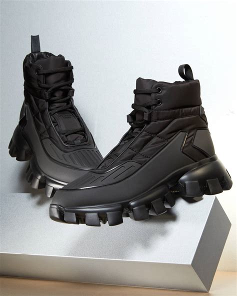 black prada cloudburst|Prada cloudbust thunder boots.